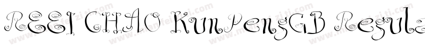 REEI CHAO KunPengGB Regular字体转换